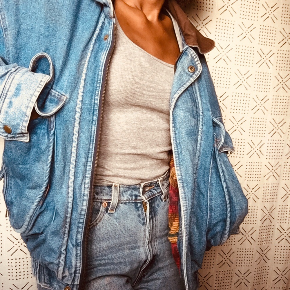 SOLD ❗️RARE Levi Denim Western-wear Bomber Jacket